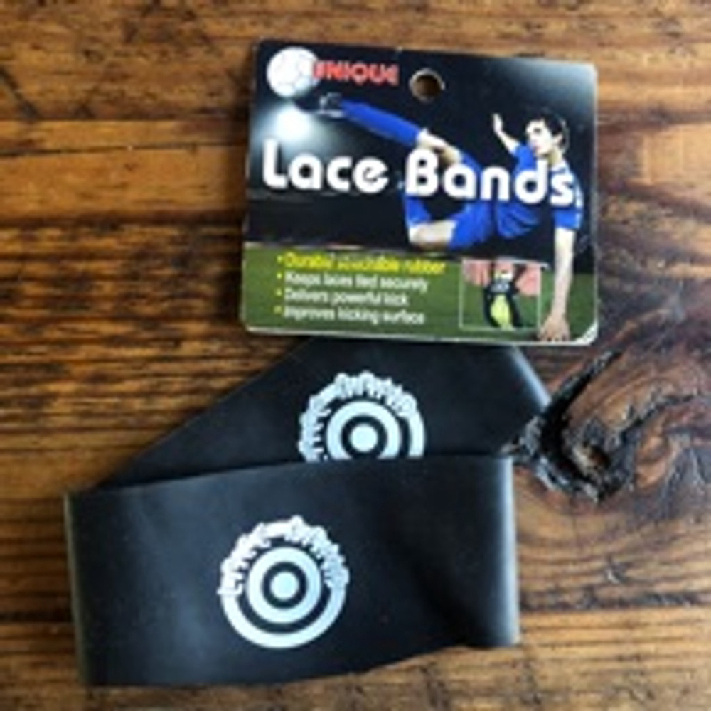 Unique Soccer Lace Bands, One Size, Black